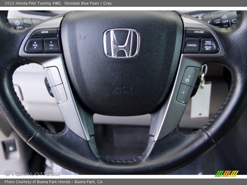 Obsidian Blue Pearl / Gray 2013 Honda Pilot Touring 4WD