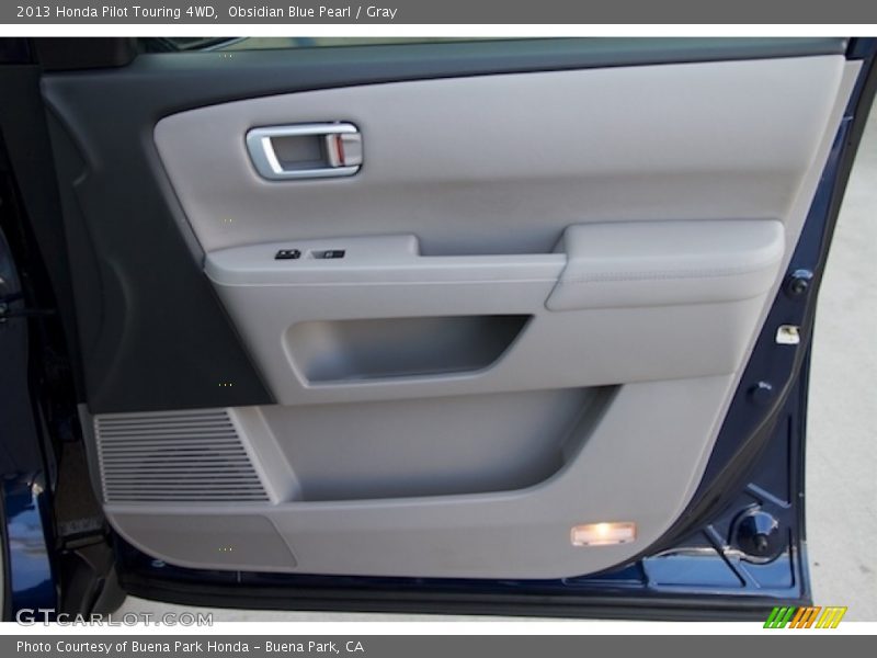 Obsidian Blue Pearl / Gray 2013 Honda Pilot Touring 4WD