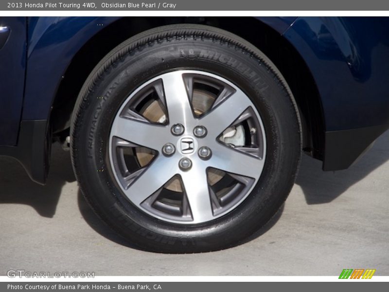 Obsidian Blue Pearl / Gray 2013 Honda Pilot Touring 4WD