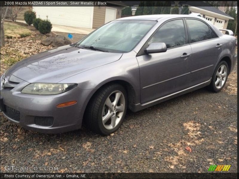 Silver Metallic / Black 2008 Mazda MAZDA6 i Sport Sedan