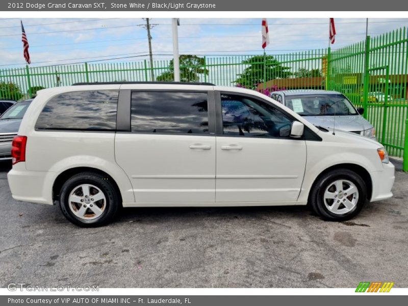 Stone White / Black/Light Graystone 2012 Dodge Grand Caravan SXT