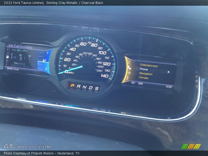 Sterling Gray Metallic / Charcoal Black 2013 Ford Taurus Limited