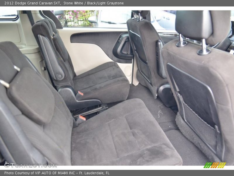 Stone White / Black/Light Graystone 2012 Dodge Grand Caravan SXT
