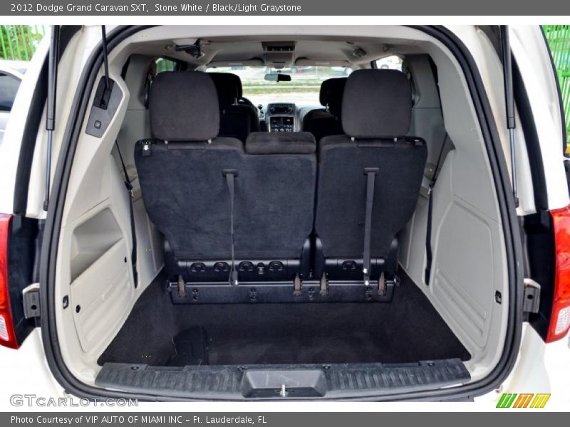 Stone White / Black/Light Graystone 2012 Dodge Grand Caravan SXT