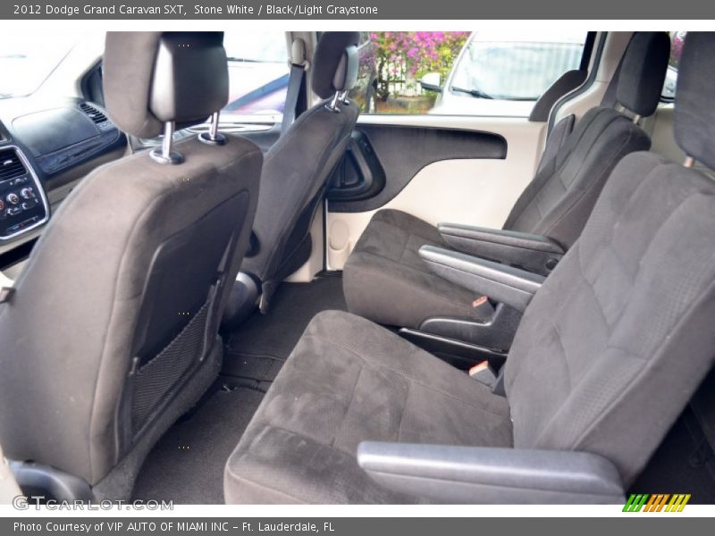 Stone White / Black/Light Graystone 2012 Dodge Grand Caravan SXT