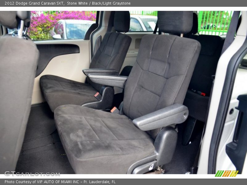 Stone White / Black/Light Graystone 2012 Dodge Grand Caravan SXT