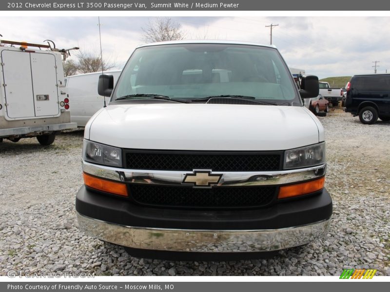 Summit White / Medium Pewter 2012 Chevrolet Express LT 3500 Passenger Van