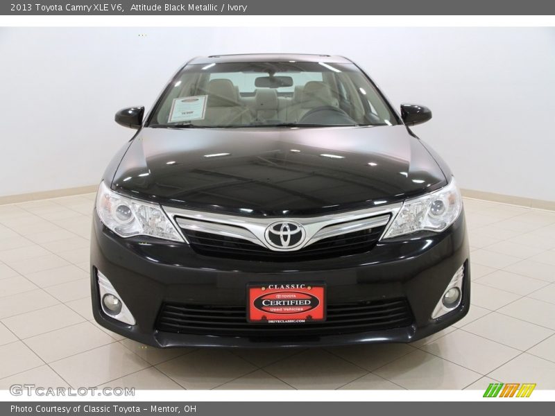 Attitude Black Metallic / Ivory 2013 Toyota Camry XLE V6