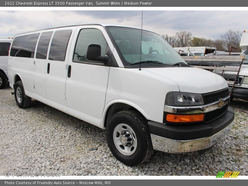 Summit White / Medium Pewter 2012 Chevrolet Express LT 3500 Passenger Van