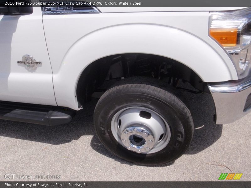 Oxford White / Steel 2016 Ford F350 Super Duty XLT Crew Cab 4x4 DRW