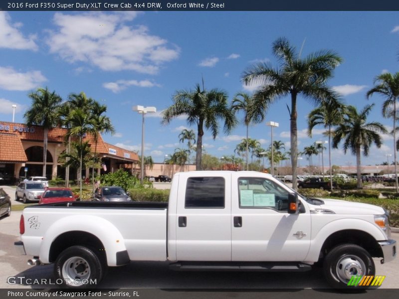 Oxford White / Steel 2016 Ford F350 Super Duty XLT Crew Cab 4x4 DRW