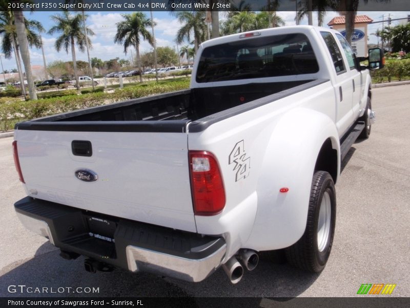 Oxford White / Steel 2016 Ford F350 Super Duty XLT Crew Cab 4x4 DRW