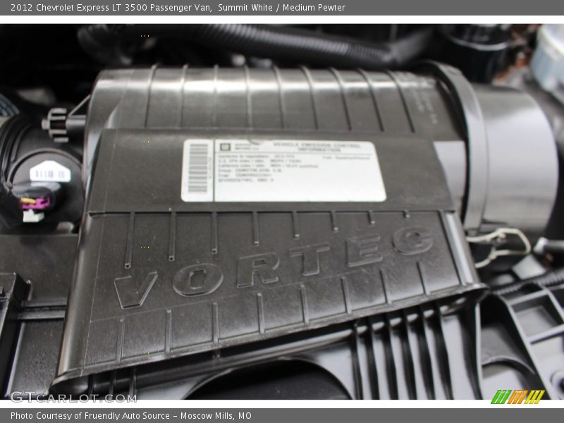 Summit White / Medium Pewter 2012 Chevrolet Express LT 3500 Passenger Van