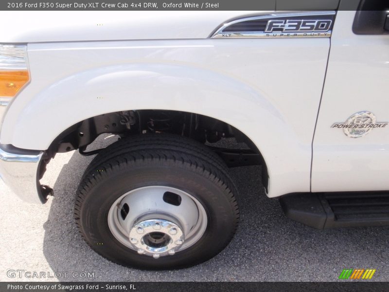 Oxford White / Steel 2016 Ford F350 Super Duty XLT Crew Cab 4x4 DRW