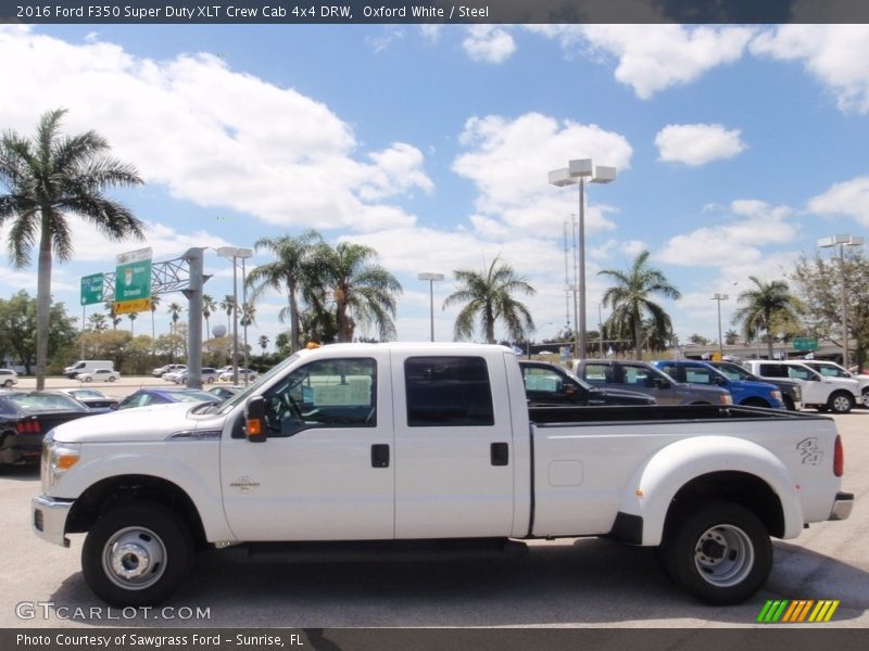 Oxford White / Steel 2016 Ford F350 Super Duty XLT Crew Cab 4x4 DRW