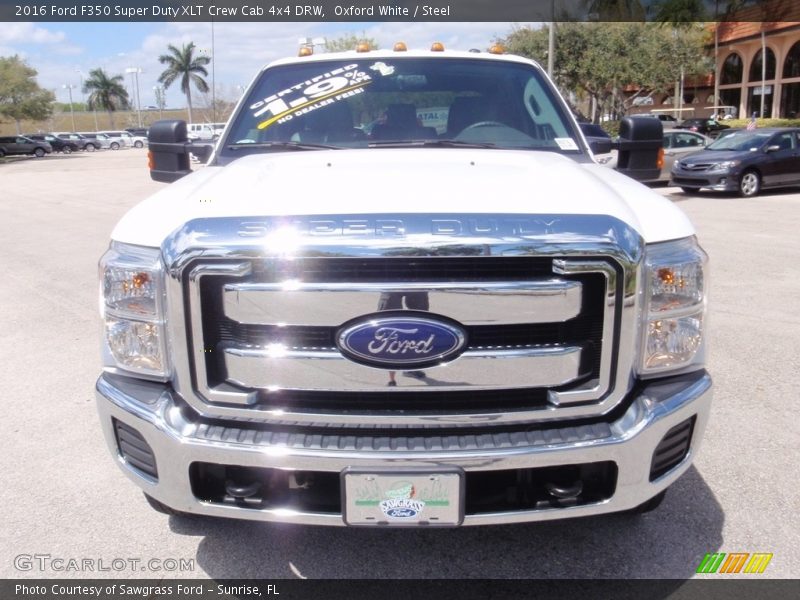 Oxford White / Steel 2016 Ford F350 Super Duty XLT Crew Cab 4x4 DRW