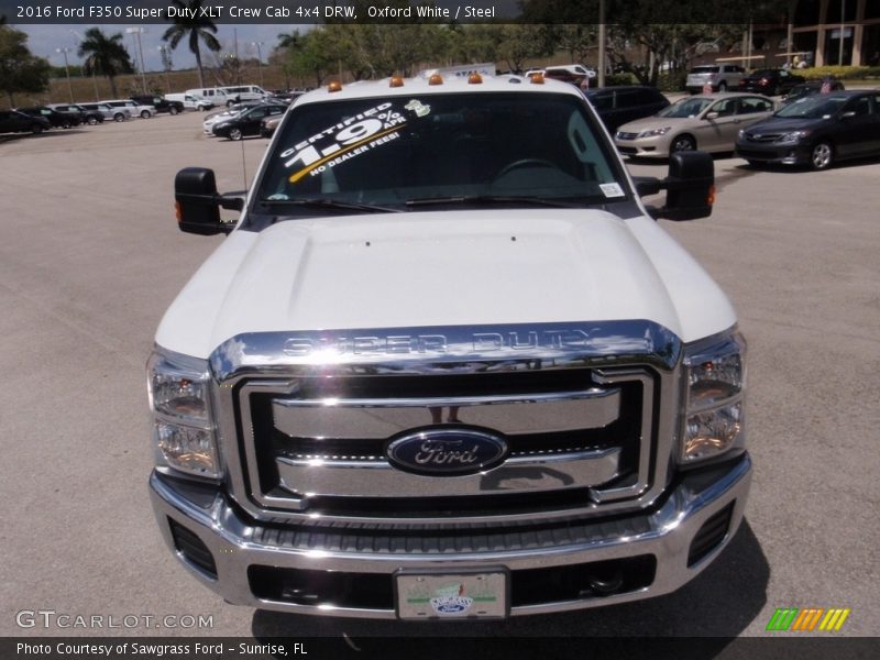 Oxford White / Steel 2016 Ford F350 Super Duty XLT Crew Cab 4x4 DRW