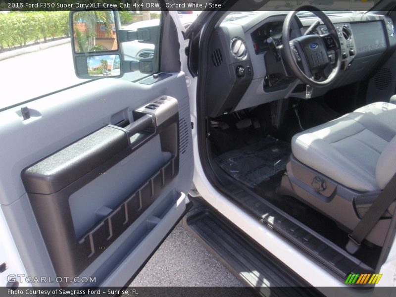 Oxford White / Steel 2016 Ford F350 Super Duty XLT Crew Cab 4x4 DRW