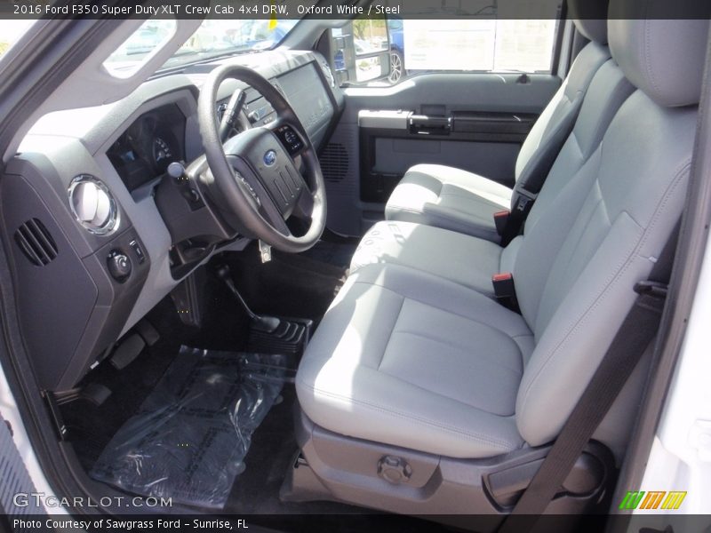 Oxford White / Steel 2016 Ford F350 Super Duty XLT Crew Cab 4x4 DRW