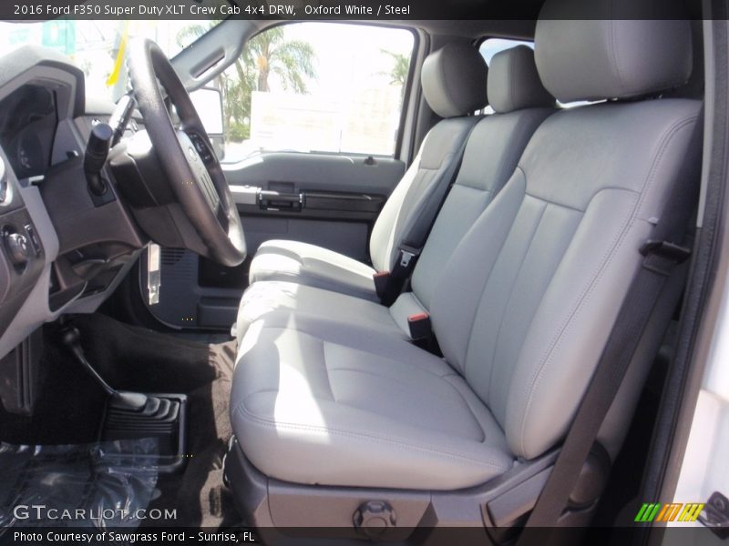 Oxford White / Steel 2016 Ford F350 Super Duty XLT Crew Cab 4x4 DRW