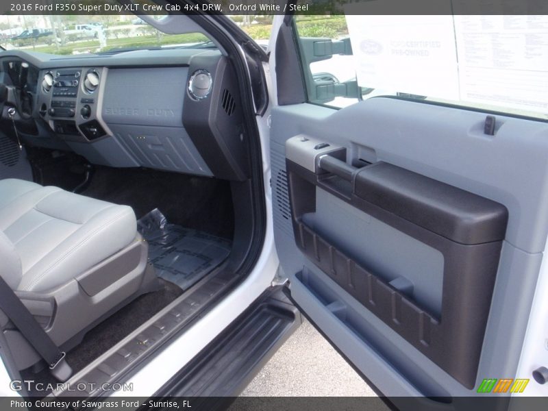 Oxford White / Steel 2016 Ford F350 Super Duty XLT Crew Cab 4x4 DRW