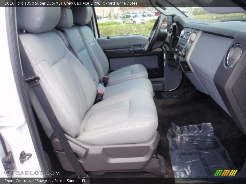 Oxford White / Steel 2016 Ford F350 Super Duty XLT Crew Cab 4x4 DRW