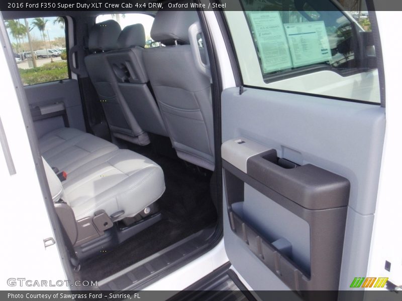 Oxford White / Steel 2016 Ford F350 Super Duty XLT Crew Cab 4x4 DRW