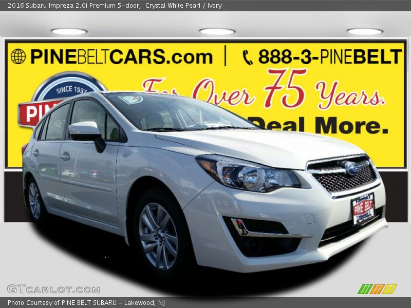 Crystal White Pearl / Ivory 2016 Subaru Impreza 2.0i Premium 5-door