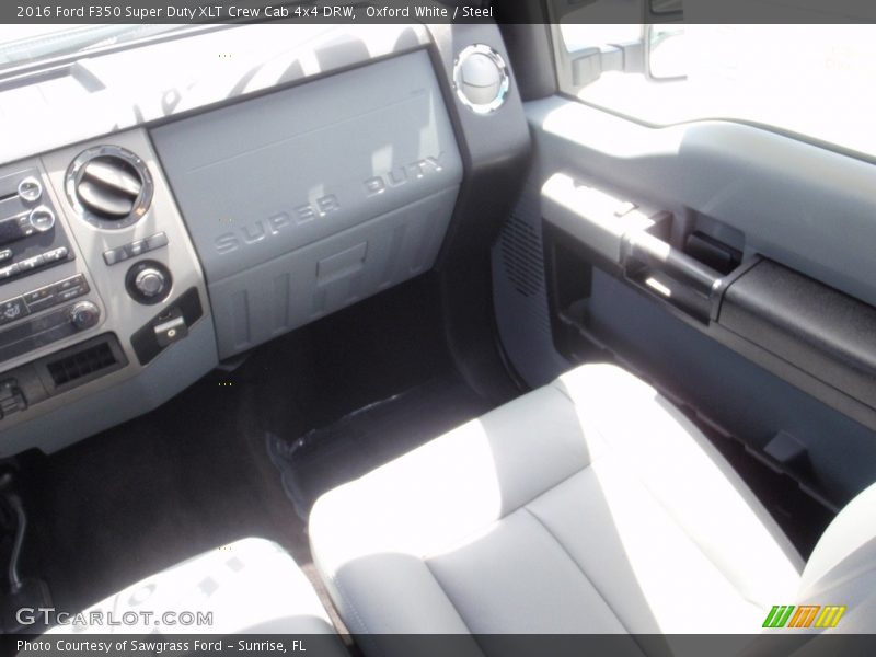 Oxford White / Steel 2016 Ford F350 Super Duty XLT Crew Cab 4x4 DRW