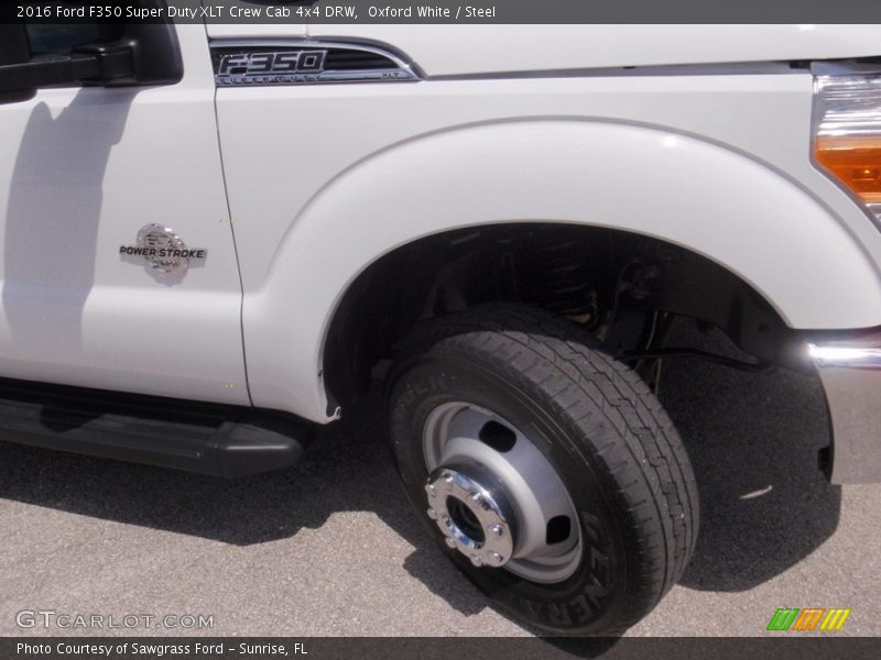Oxford White / Steel 2016 Ford F350 Super Duty XLT Crew Cab 4x4 DRW