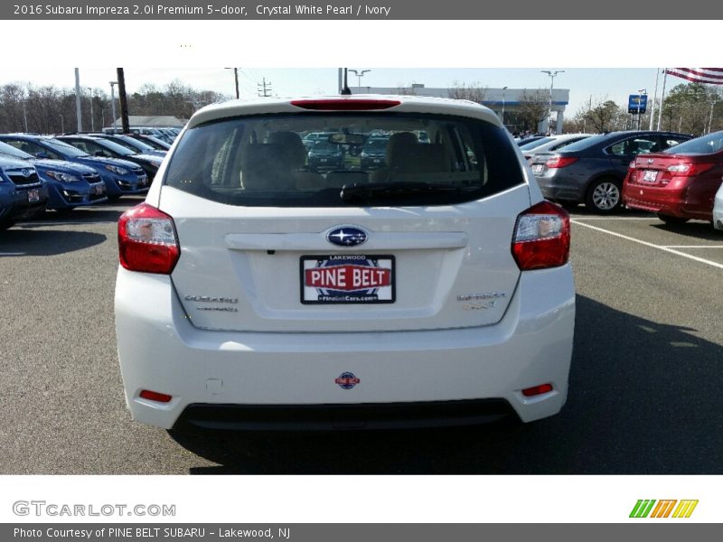 Crystal White Pearl / Ivory 2016 Subaru Impreza 2.0i Premium 5-door