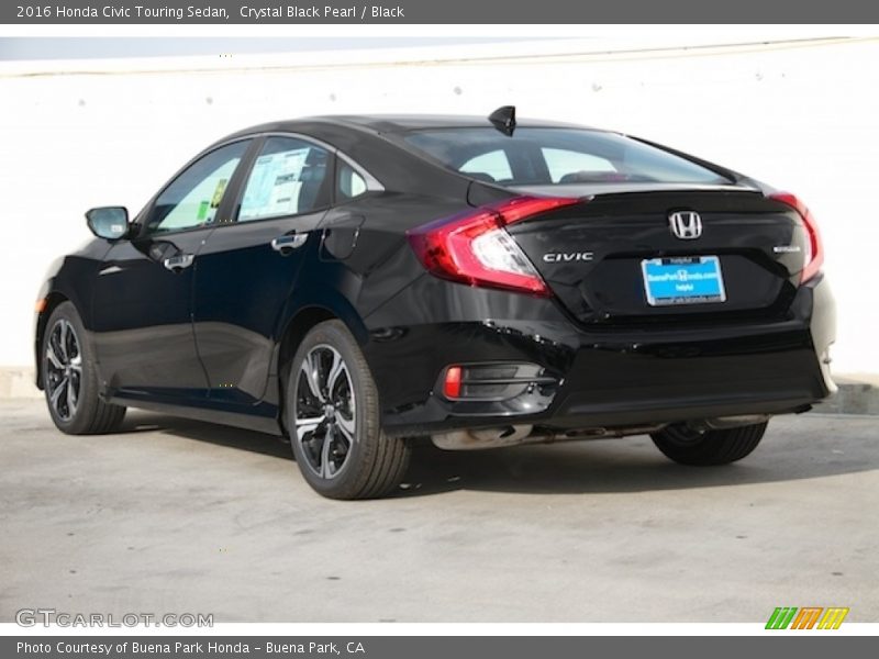 Crystal Black Pearl / Black 2016 Honda Civic Touring Sedan