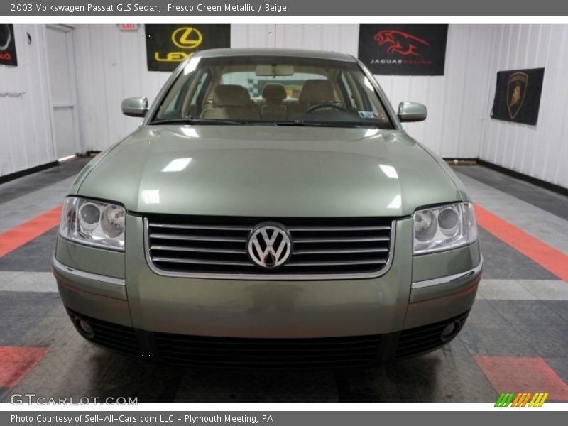 Fresco Green Metallic / Beige 2003 Volkswagen Passat GLS Sedan