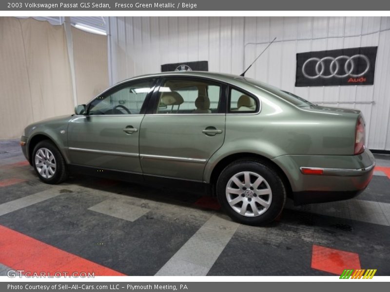 Fresco Green Metallic / Beige 2003 Volkswagen Passat GLS Sedan