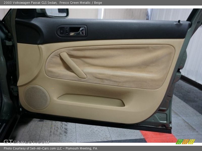 Fresco Green Metallic / Beige 2003 Volkswagen Passat GLS Sedan