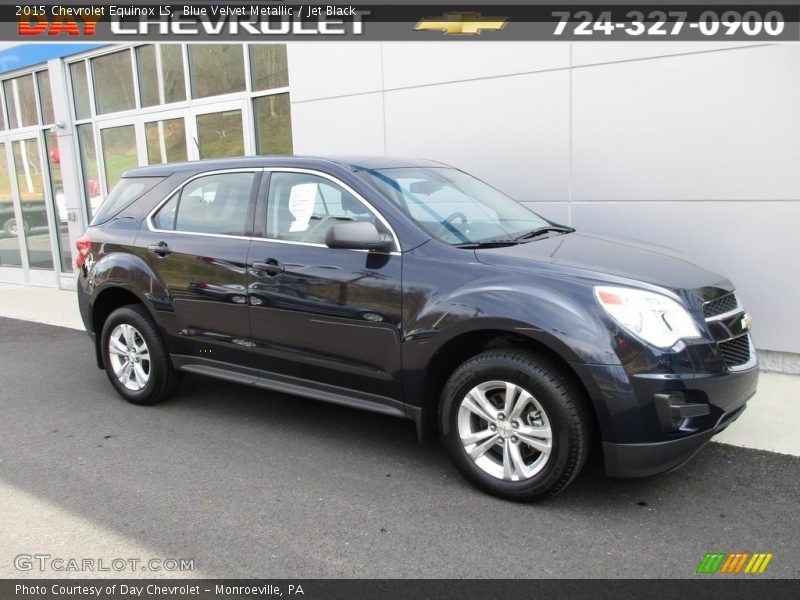 Blue Velvet Metallic / Jet Black 2015 Chevrolet Equinox LS