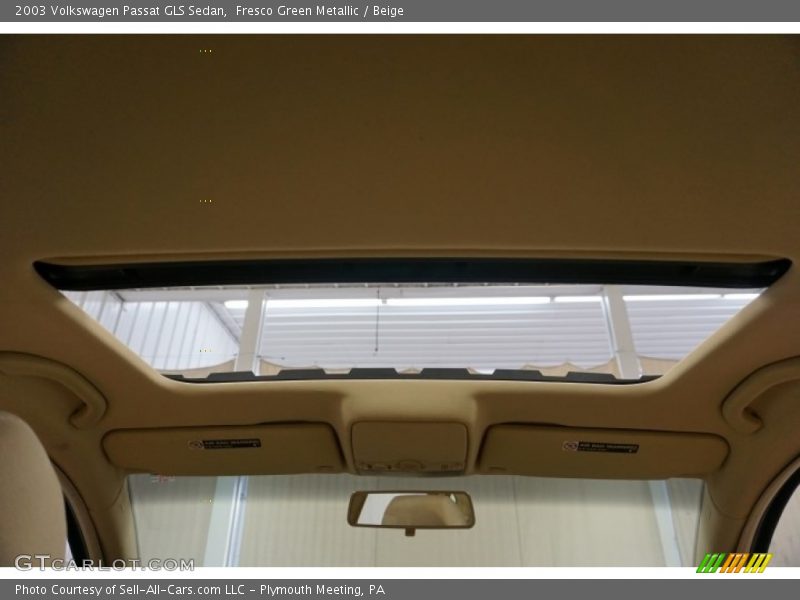 Fresco Green Metallic / Beige 2003 Volkswagen Passat GLS Sedan