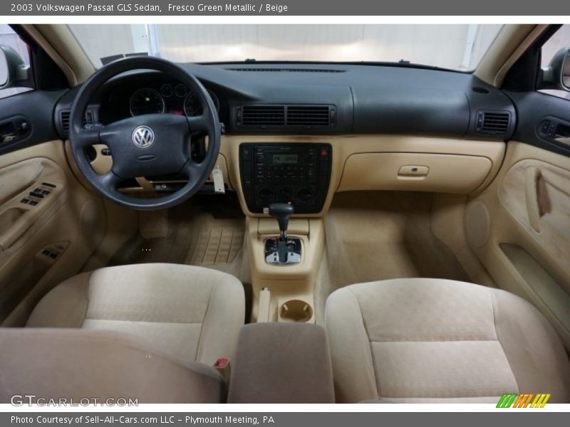 Fresco Green Metallic / Beige 2003 Volkswagen Passat GLS Sedan
