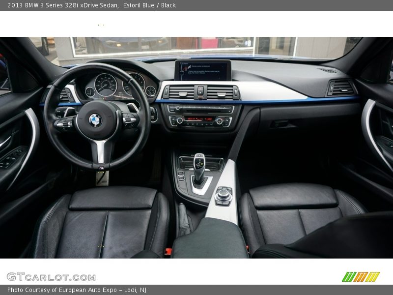 Estoril Blue / Black 2013 BMW 3 Series 328i xDrive Sedan