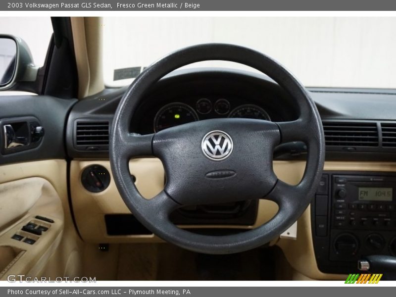 Fresco Green Metallic / Beige 2003 Volkswagen Passat GLS Sedan