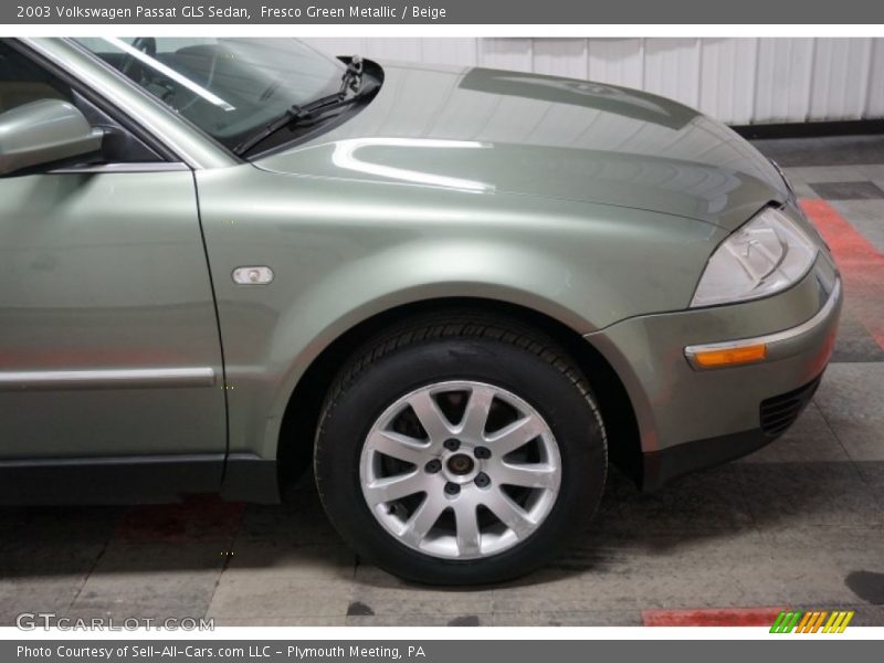 Fresco Green Metallic / Beige 2003 Volkswagen Passat GLS Sedan