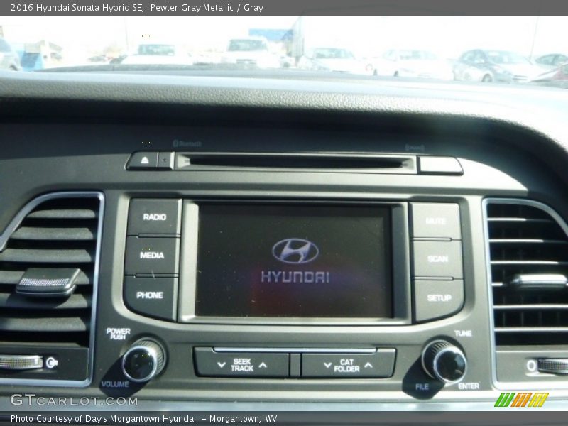 Pewter Gray Metallic / Gray 2016 Hyundai Sonata Hybrid SE