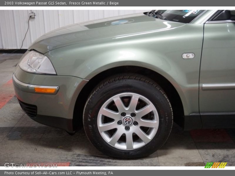 Fresco Green Metallic / Beige 2003 Volkswagen Passat GLS Sedan