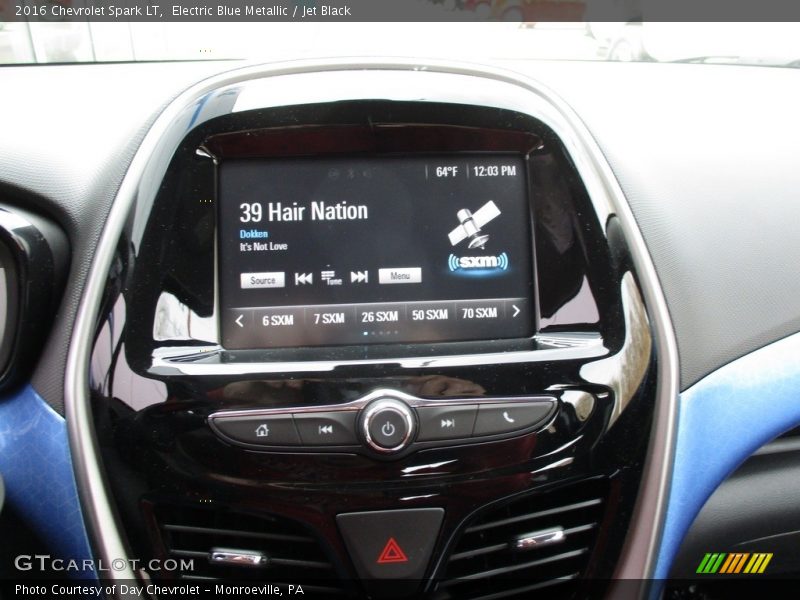 Electric Blue Metallic / Jet Black 2016 Chevrolet Spark LT