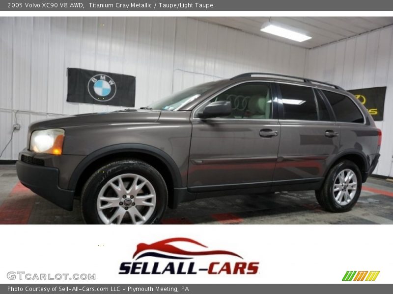 Titanium Gray Metallic / Taupe/Light Taupe 2005 Volvo XC90 V8 AWD
