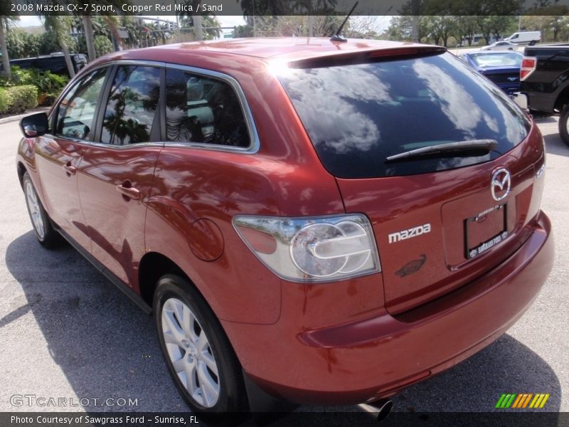 Copper Red Mica / Sand 2008 Mazda CX-7 Sport