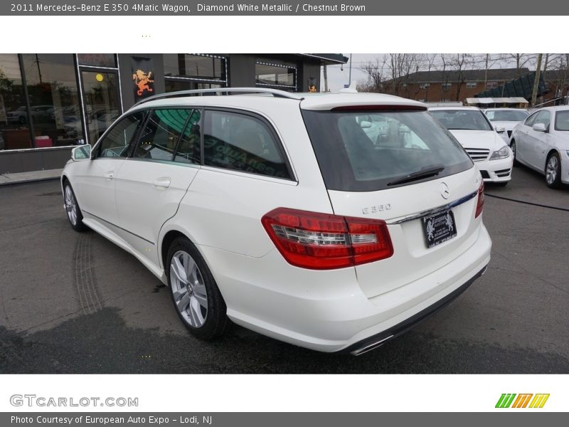 Diamond White Metallic / Chestnut Brown 2011 Mercedes-Benz E 350 4Matic Wagon