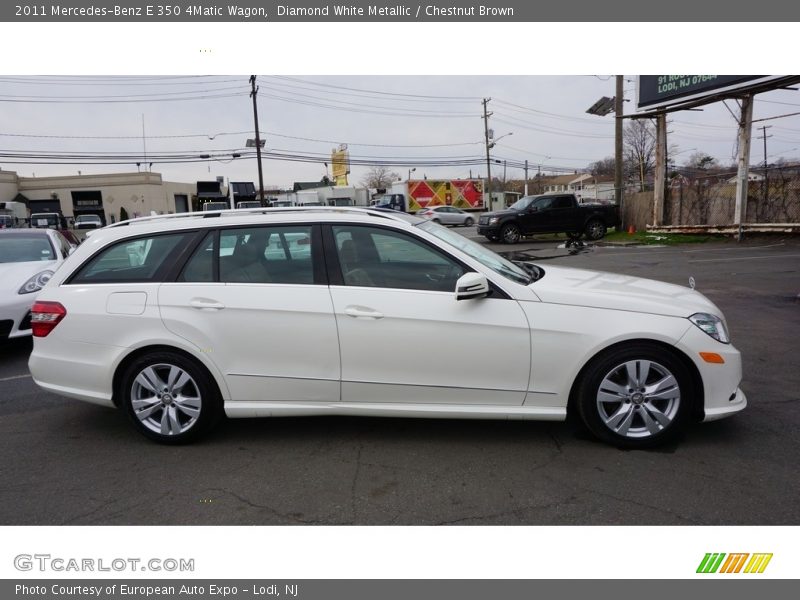 Diamond White Metallic / Chestnut Brown 2011 Mercedes-Benz E 350 4Matic Wagon