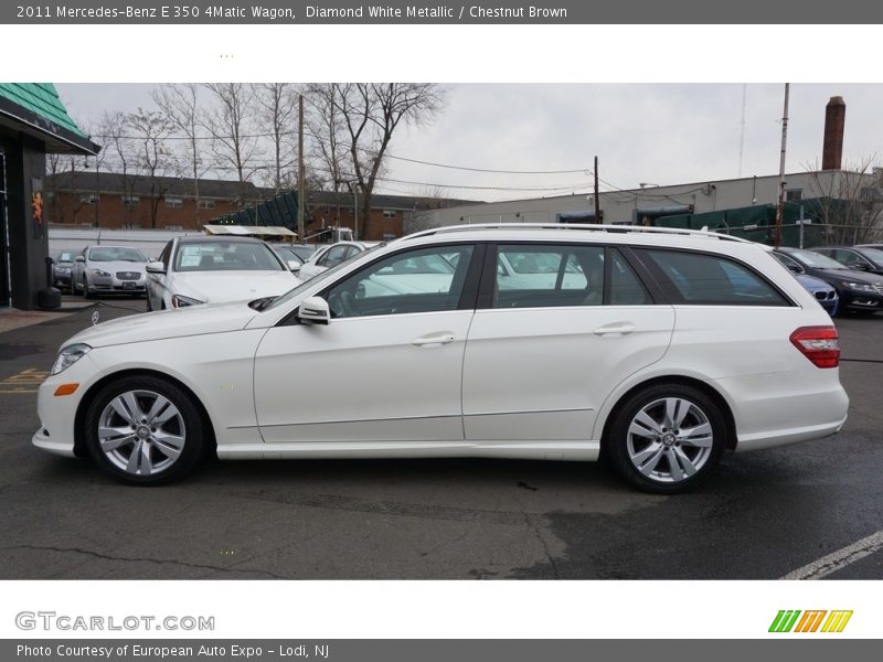 Diamond White Metallic / Chestnut Brown 2011 Mercedes-Benz E 350 4Matic Wagon