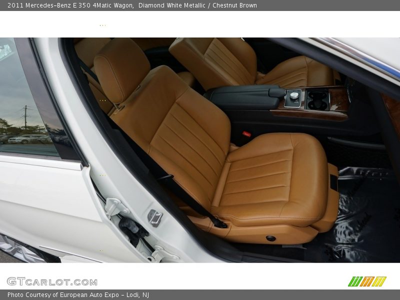 Diamond White Metallic / Chestnut Brown 2011 Mercedes-Benz E 350 4Matic Wagon